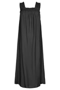 Callum Smock Long Strap Dress | Black