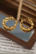 Twist Rope Earrings | Gold
