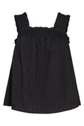 Selma Smock Strap Top 35184 | Black