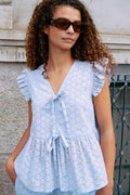 Palasi Broiderie Top | Light Blue