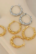 Twist Rope Earrings | Silver