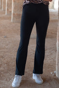 Alma Flaired Pants | Black