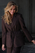 Jemmie Melange Blazer | Brown Melange