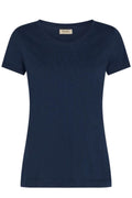 Arden Organic O-Ss Tee  | Navy