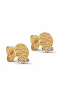 Hammered Coin Stud | Gold