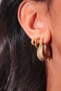 Afrika Enamel Earring | Latte