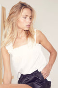 Selma Smock Strap Top 35184 | White