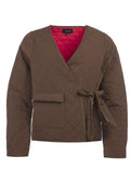 Fia Quilt Jacket | Dark Brown