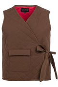 Fia Quilt Vest | Dark Brown