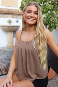 Pilu Strap Top | Light Brown