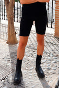 Henne Long Bicyle Shorts | Black
