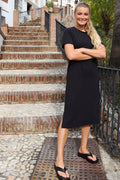 Alma Tshirt Dress | Black