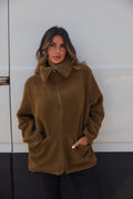 Bamie Teddy Zip |  Misty Olive