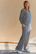 Tini Stripe Wide Pants | C Navy Combi
