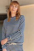 Tini Stripe Sweat | C Navy Combi