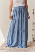 Eli Saa Solid Long Skirt | Jeans