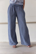 Sandy Stripe Pants | Navy