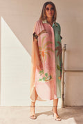 Pastel Palms Shirt Dress | Multi