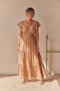 Elizabeth Dress | Light Maroon