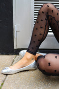 Mesh Legging | Black Flock Bow