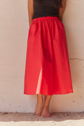 Skirt Fy029  | Light Red