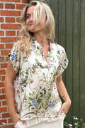 Zennia Blouse | Champagne Flower
