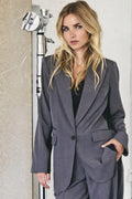 Liane Panel Oversize Blazer 30249 | Dark Grey