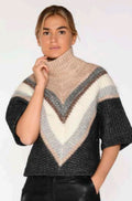 Lima Roll Neck Cape 54429 | Black