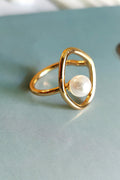 Pearl Blossom Ring | Gold