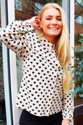 Flora Ls Blouse | Black Heart