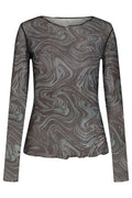 Mesh Top | Grey Twist
