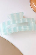 Serenity Striped Hair Claw | Light Blue