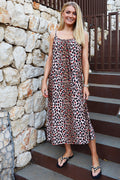 Alma Long Strap Dress | Lux Leo Red Heart