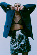 Sequince Skirt | Silver Gunmetal