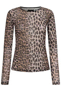 Mesh Ls Tshirt | Lux Leo Pink Heart
