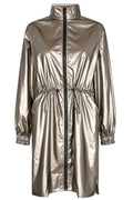 Meta Track Coat | Dark Grey Metalic