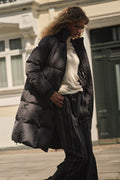 Nova Square Down Coat | Black