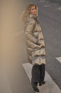 Nova Metallic Down Jacket |  Brindle