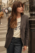 Mary Night Blazer | Asphalt