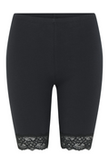 Organic Shorts W/Lace |  Black