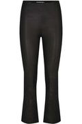 Sarah Læder Legging | Black