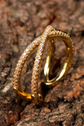 Cross Your Heart Ring | Gold