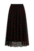 Ariana Heart Tulle Skirt | Red
