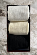 Billie Sock Box | Black White offwhite