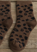 Bea Leo Socks | Brown Leo