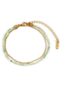 Bead Chain Bracelet | Green