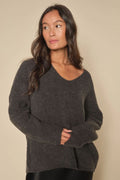 Thora V-Neck Knit  |  Phantom