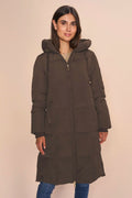 Nova Square Down Coat | Slate Black