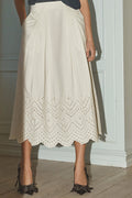 Poppy Anglaise Skirt 34203 | Bone