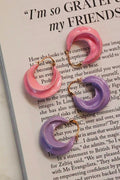 Afrika Enamel Earring | Lavender